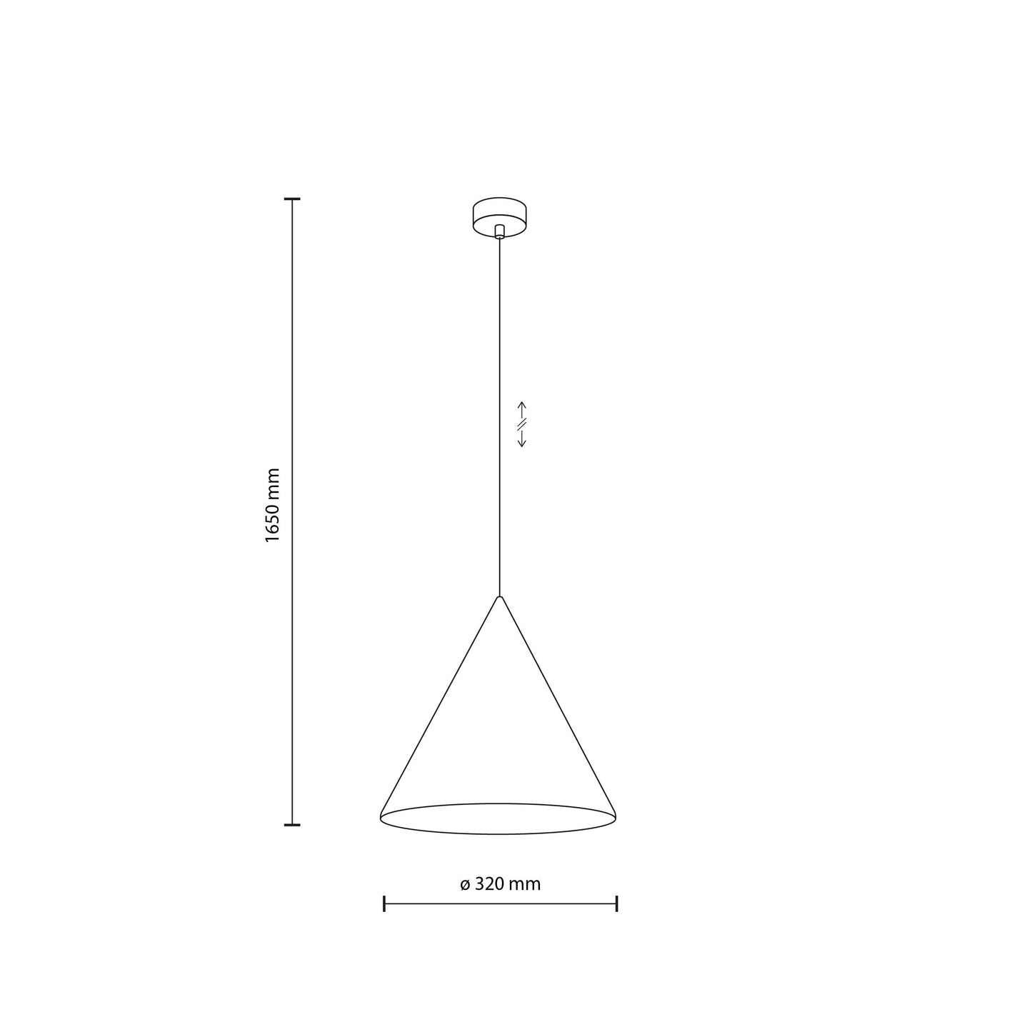 CONO Brown Large Modern Minimalist Pendant Light