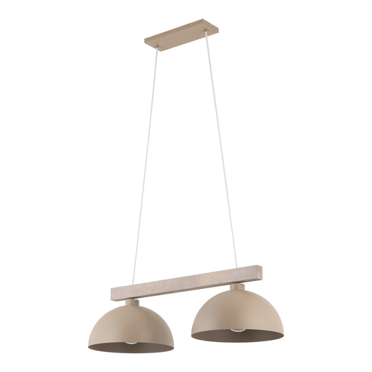 OSLO Beige Scandinavian Pendant Light 2 LumoCrafts