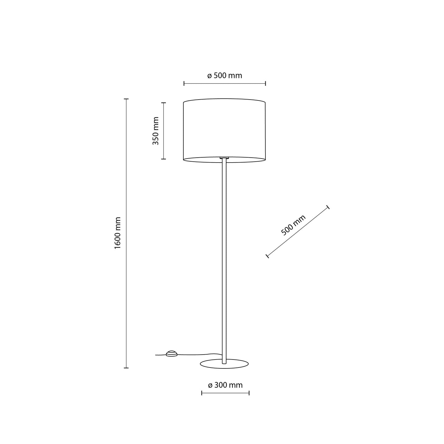 UMBERTO Brown Modern Floor Lamp LumoCrafts