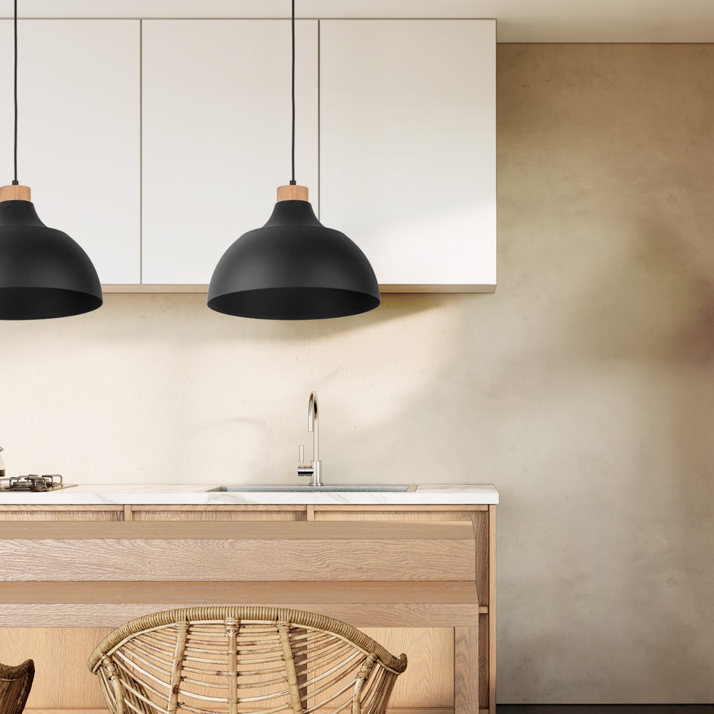 CAP Black Scandinavian Pendant Lamp