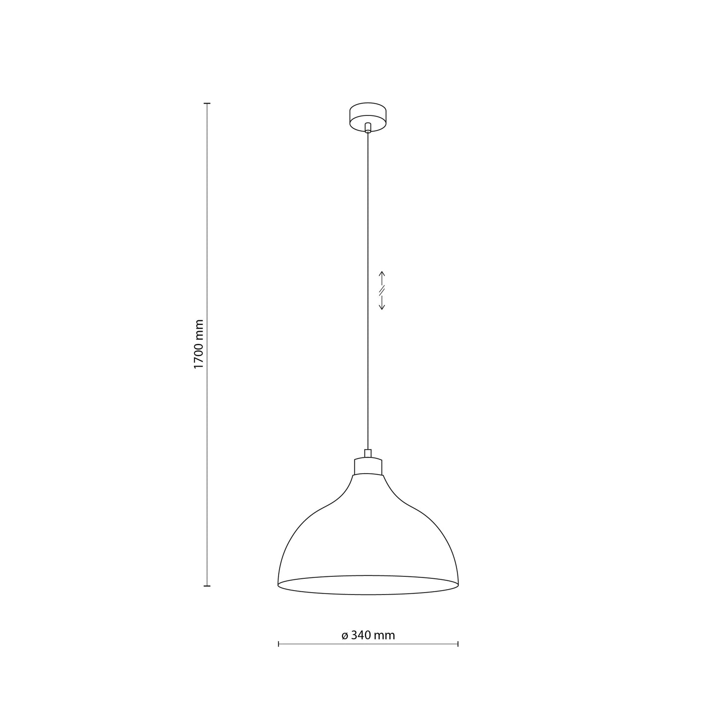 CAP Black Scandinavian Pendant Lamp