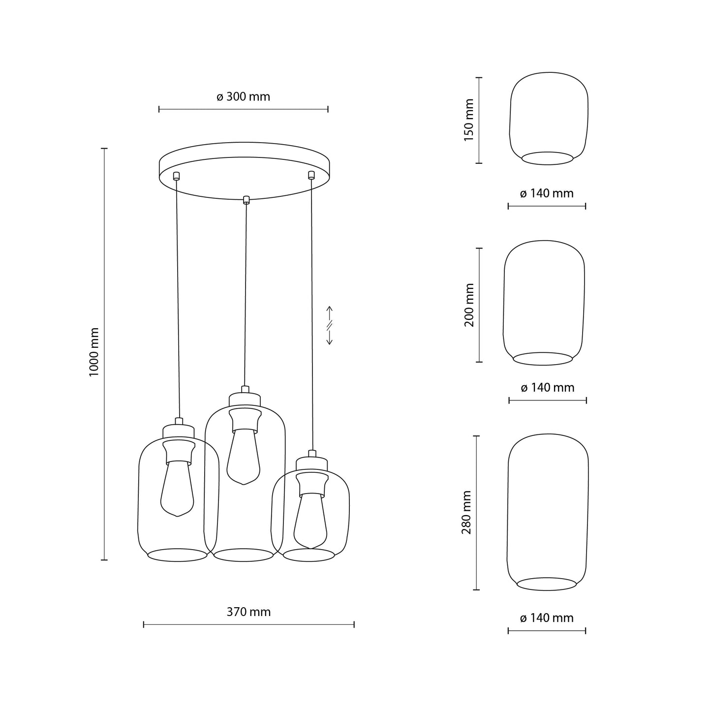 Marco Mid-Century Modern Pendant Lamp 3 LumoCrafts