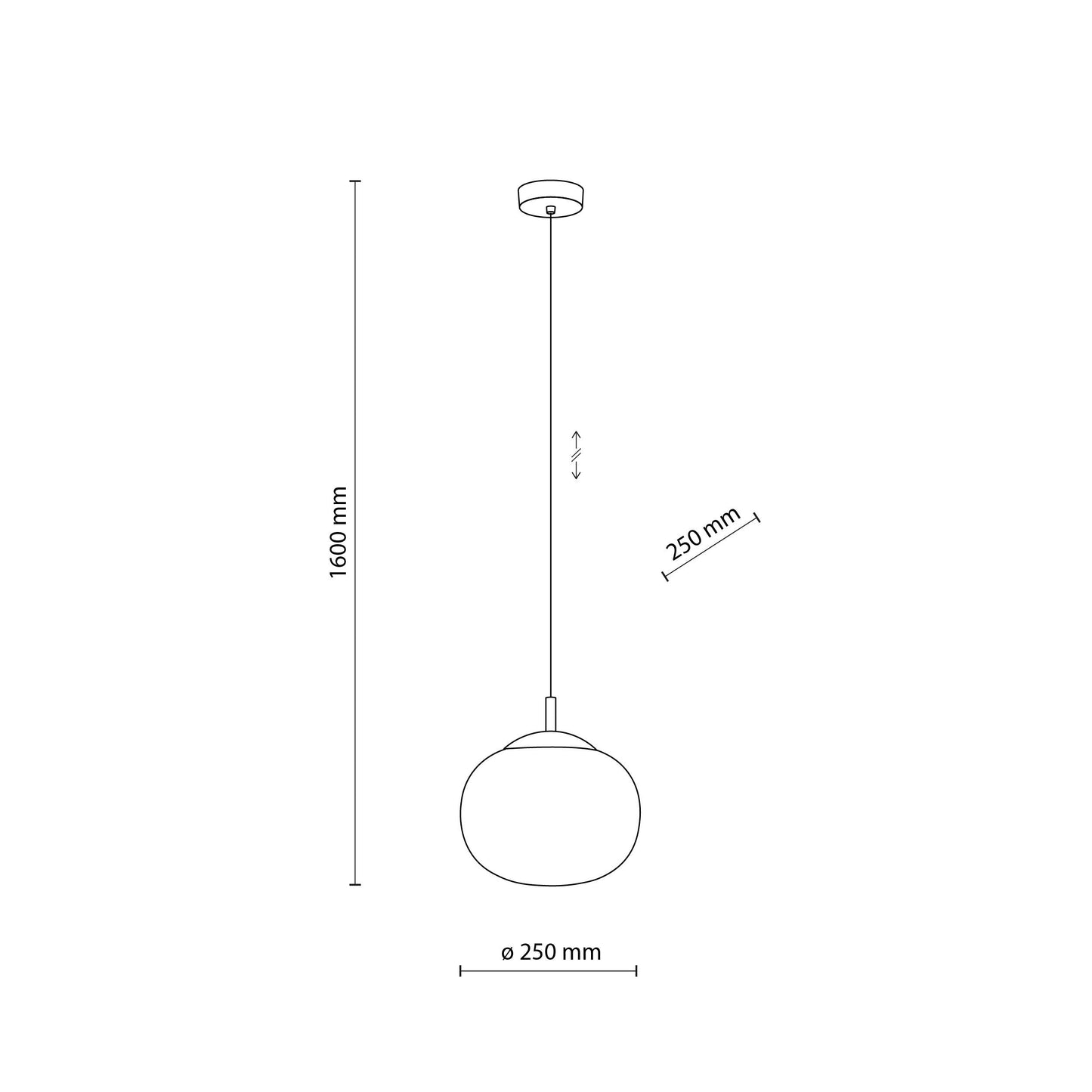 VIBE White Glass Scandinavian Pendant Light LumoCrafts