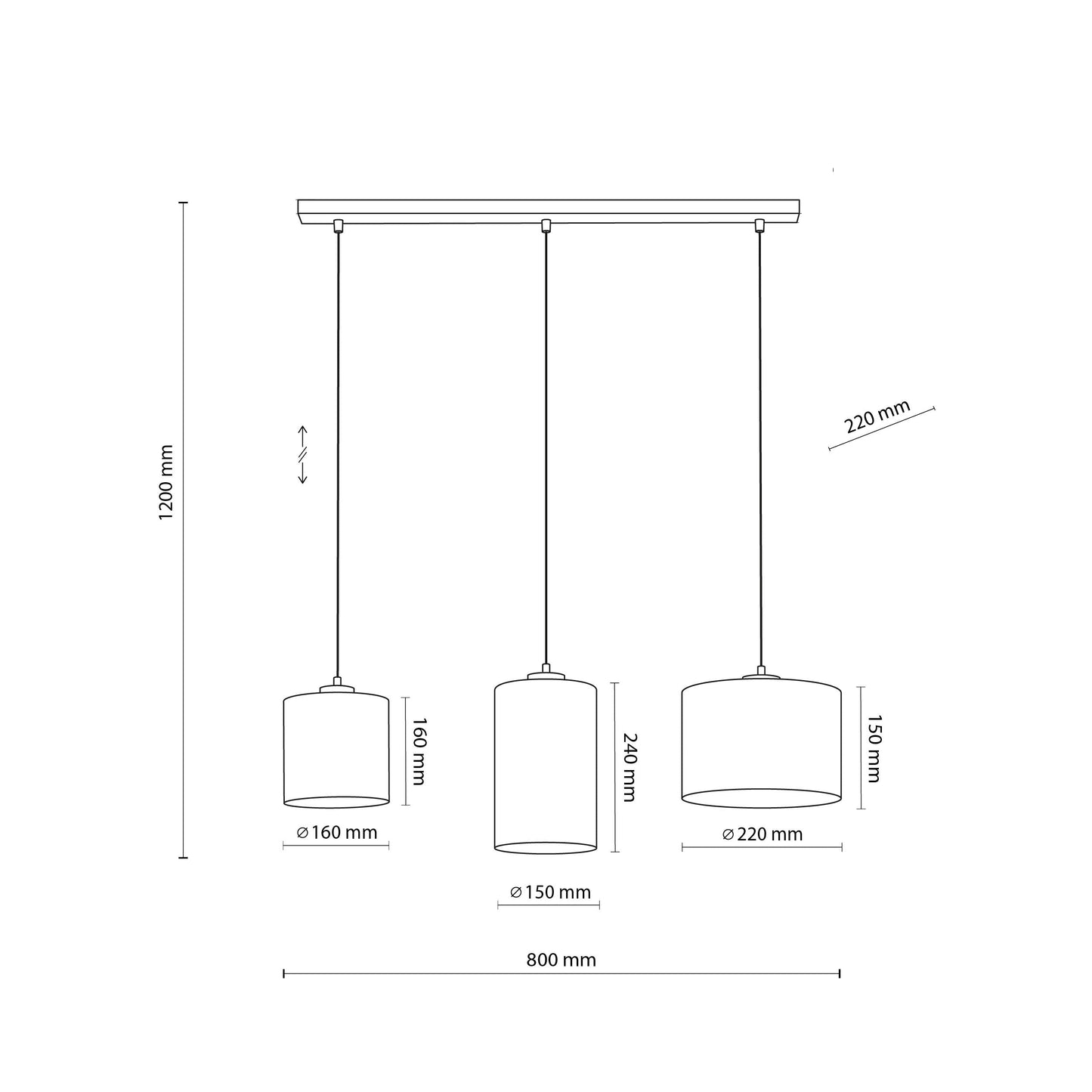 JUTE Natural Pendant Light 3 Lumocrafts
