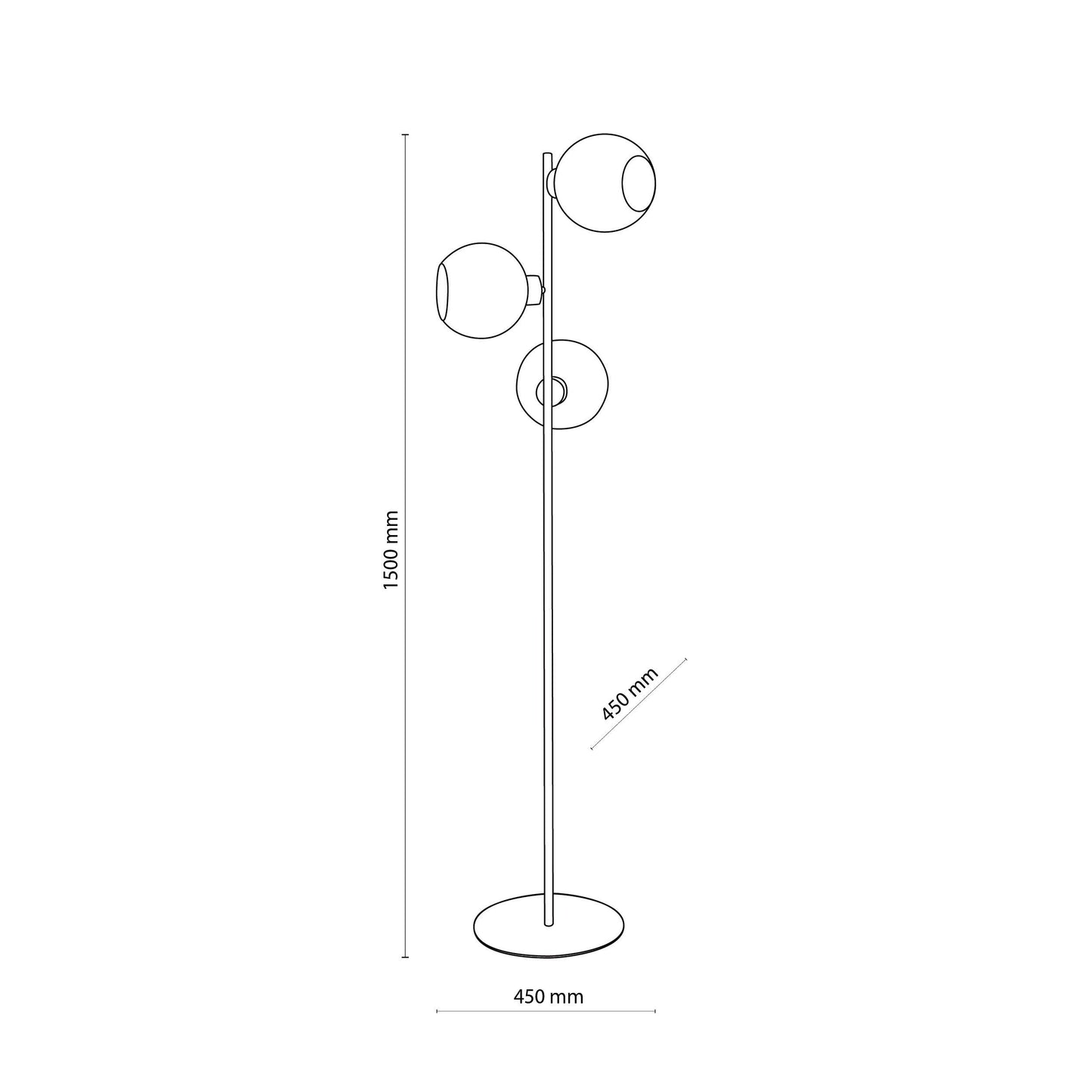 CUBUS Graphite Scandinavian Floor Lamp for Living Room, Bedroom & Office – Modern Minimalist Lighting (Clearance) Lumocrafts