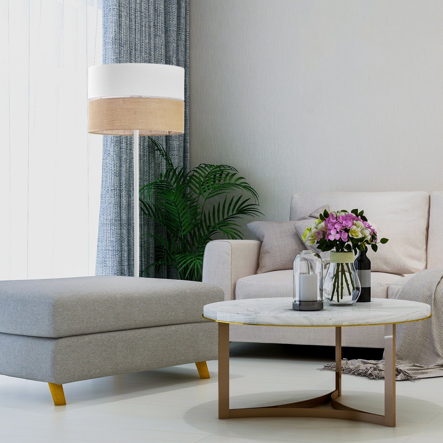 LINOBIANCO Natural Floor Lamp
