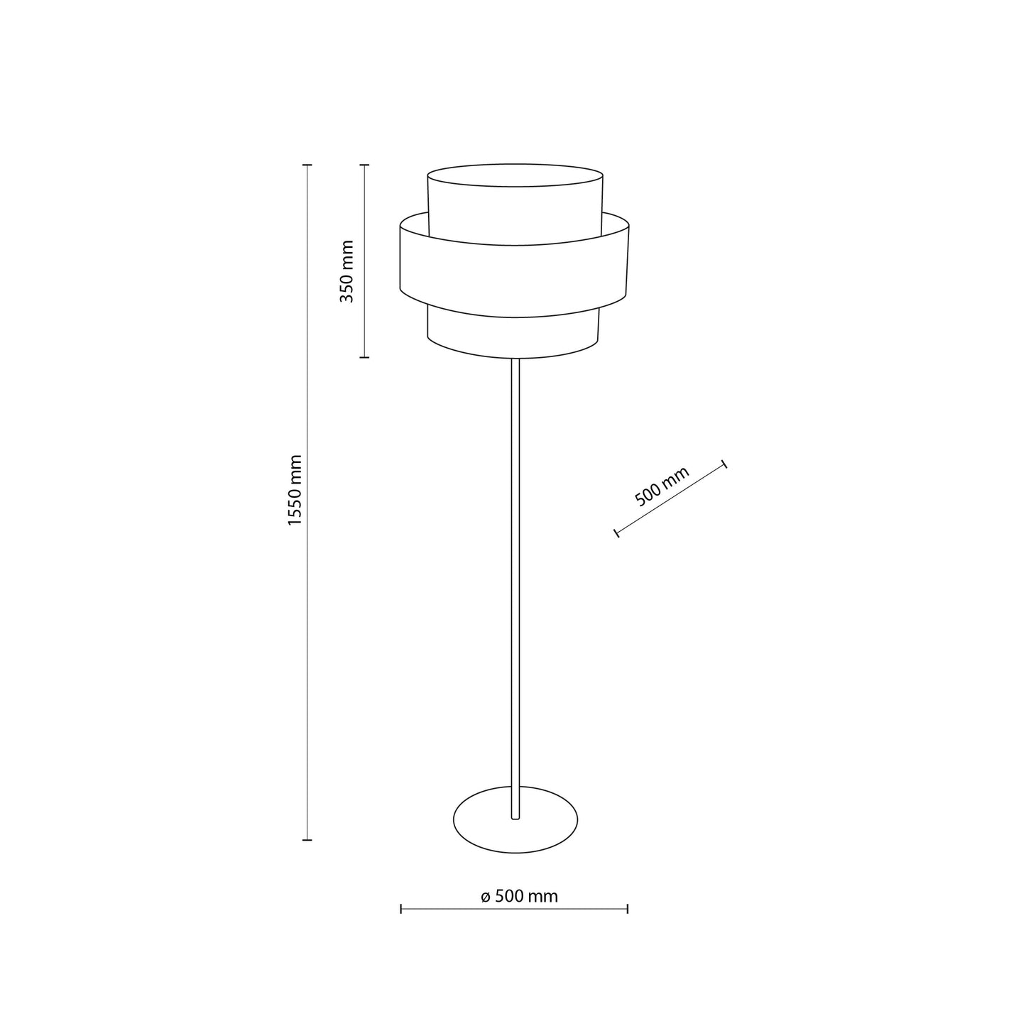 CALISTO JUTE Natural Floor Lamp