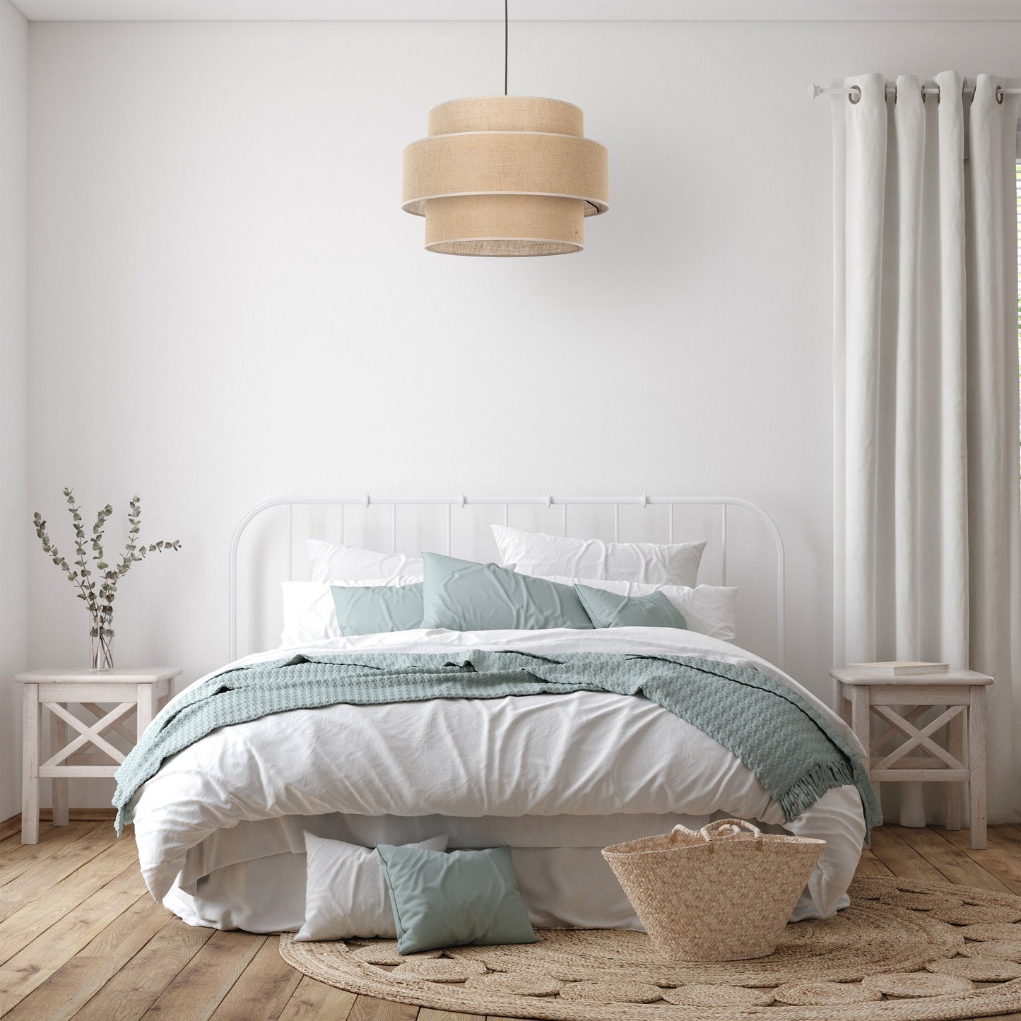 CALISTO JUTE Large Natural Pendant Lamp