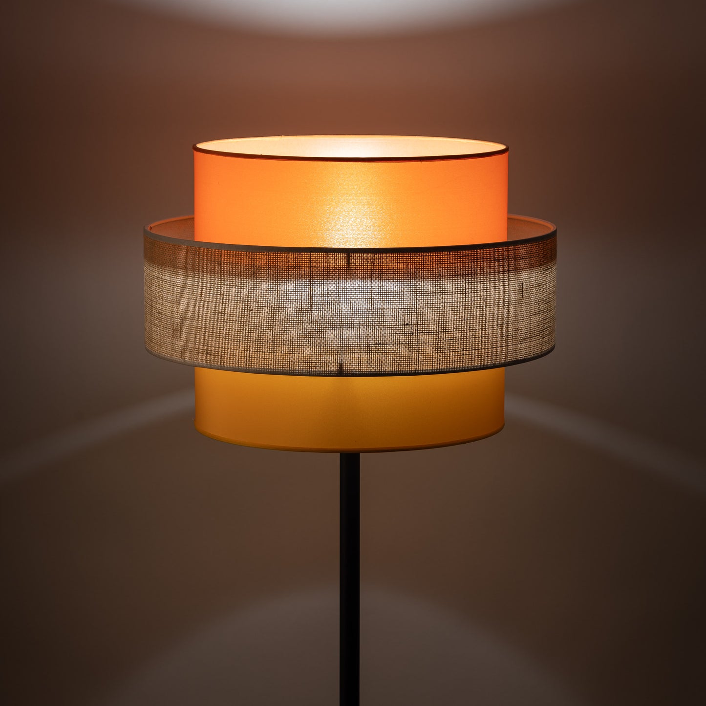 TRIO Jute Mid-Century Boho Floor Lamp