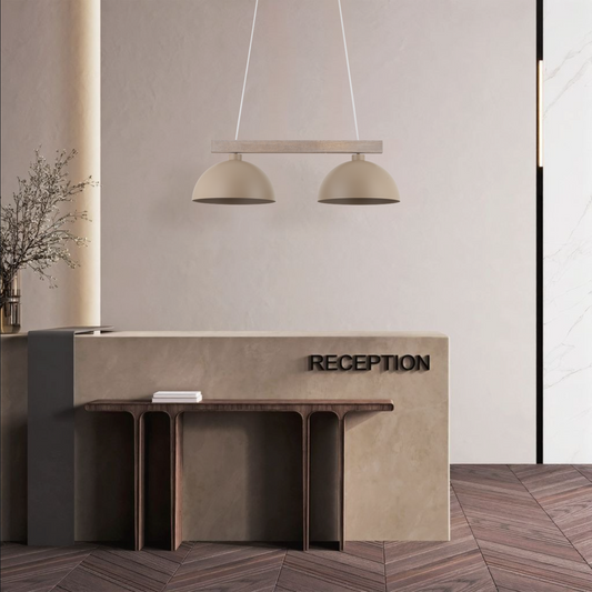 OSLO Beige Scandinavian Pendant Light 2 LumoCrafts