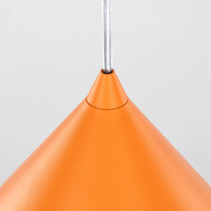 CONO Orange  Extra Large Modern Minimalist Pendant Light