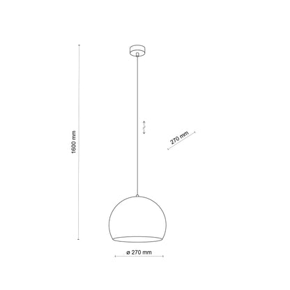 ZOE Beige Mid-Century Modern Pendant Light