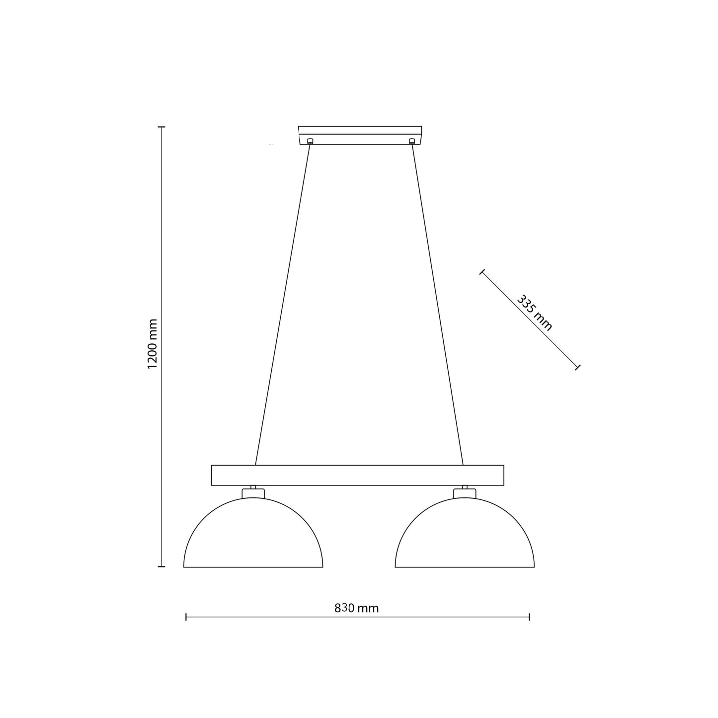 OSLO White Scandinavian Pendant Light 2