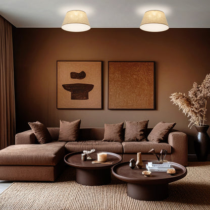 FORMO Linen Flush Mount Light