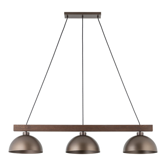 OSLO Brown Scandinavian Pendant Light 3 LumoCrafts
