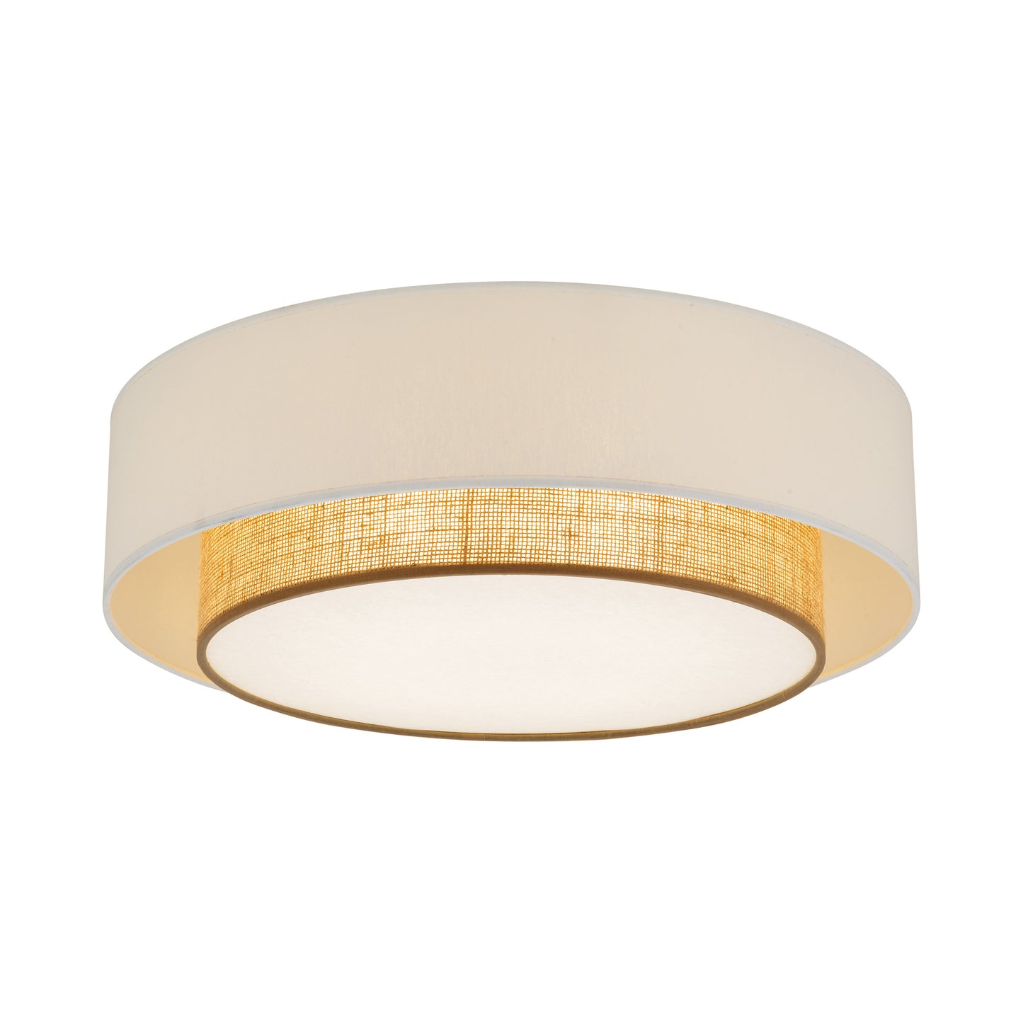 CALISTO JUTE Scandinavian Flush Mount Ceiling Light for Bedroom, Hallway & Living Room LumoCrafts