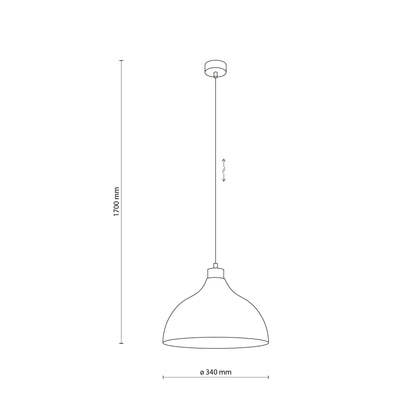 CAP Black Scandinavian Pendant Lamp