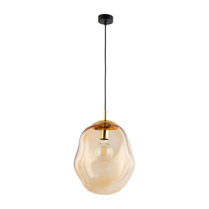 SOL Large Amber Glass Pendant Light