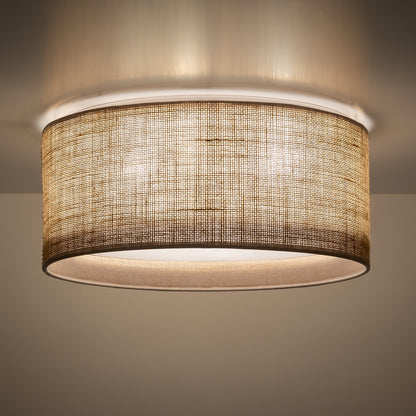JUTE Natural Flush Mount Light