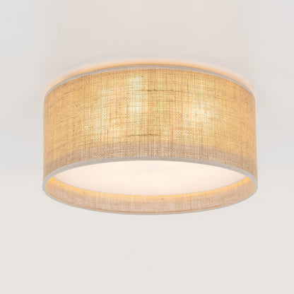 JUTE Natural Flush Mount Light