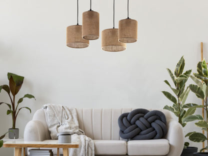 JUTE Natural Pendant  Light 4