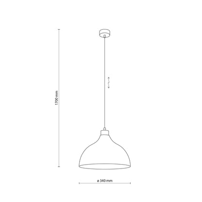 CAP Brick Red Scandinavian Pendant Lamp