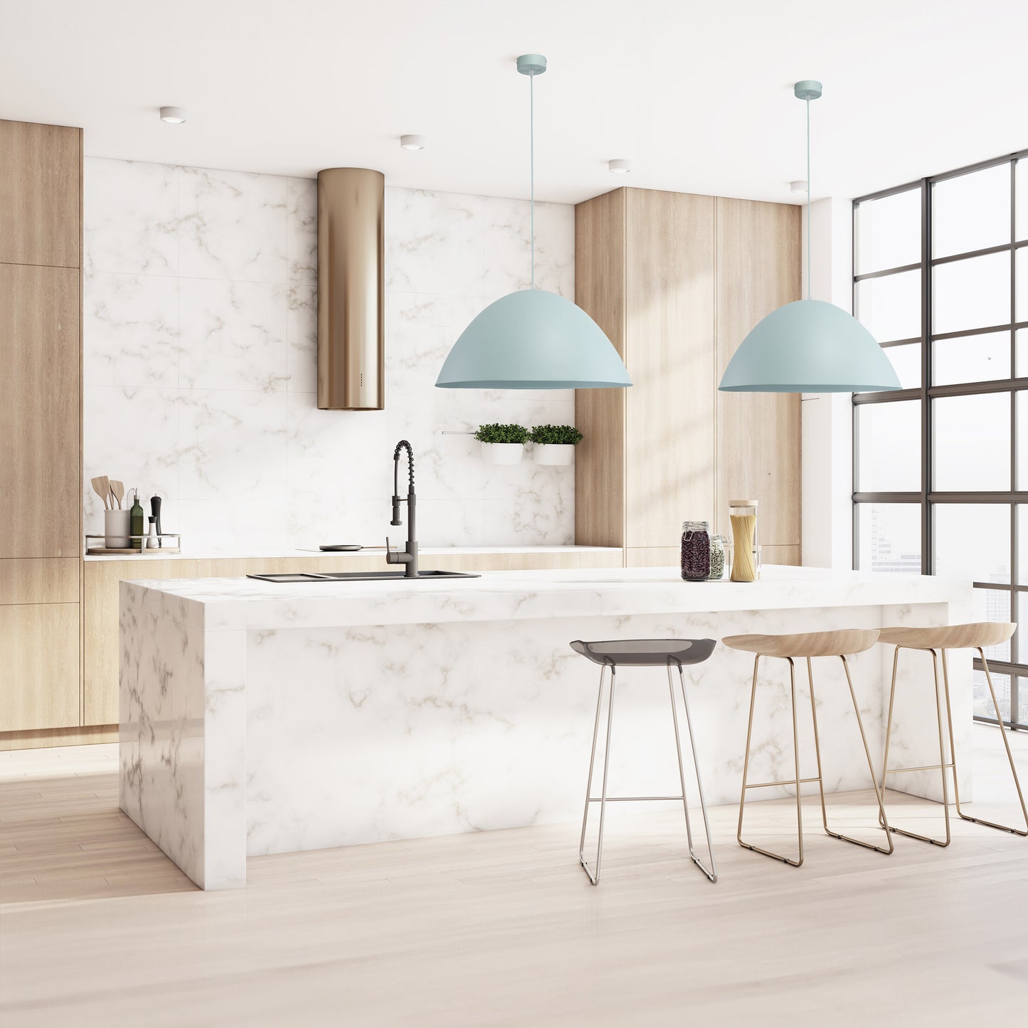 FARO Mid-Century Modern Pendant Light L