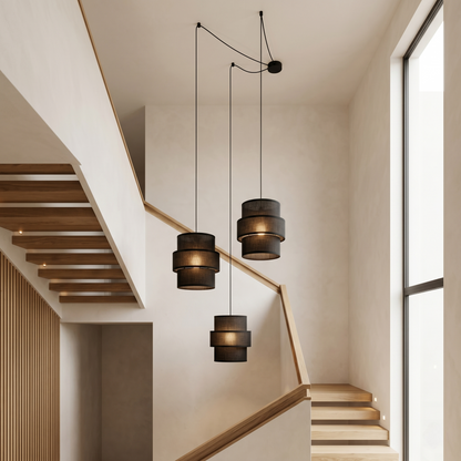 CALISTO Black 3-Light Pendant Lamp for Dining Room, Living Room & Modern Interiors LumoCrafts