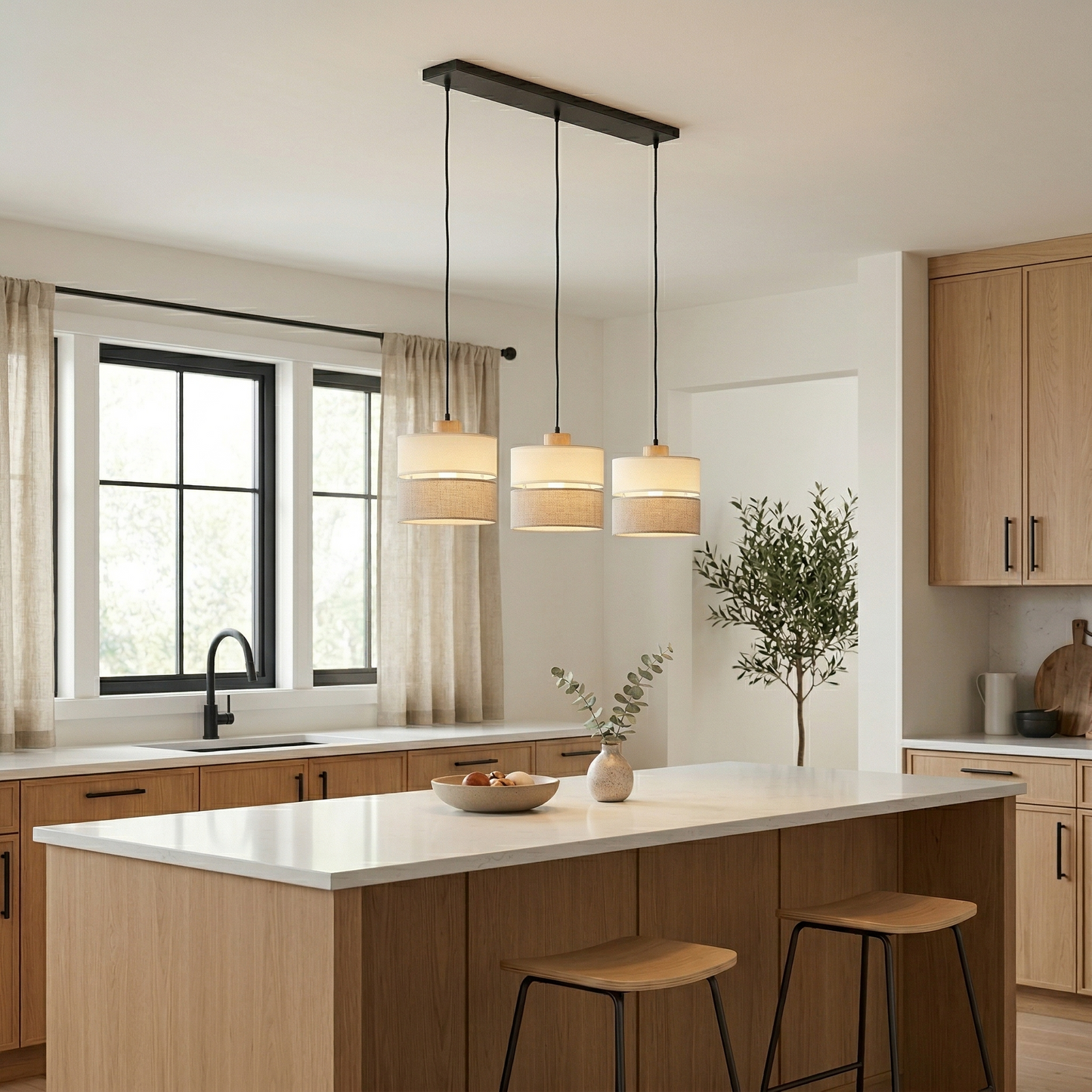 Scandinavian 3-Light Pendant for Kitchen Island & Dining Table Lumocrafts