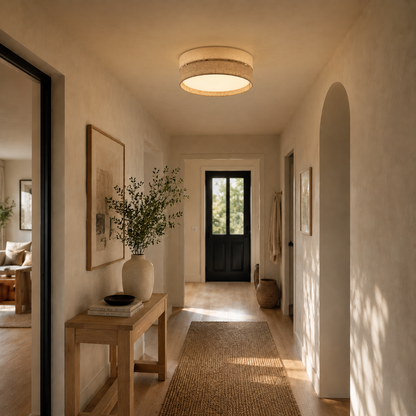 ECO Scandinavian Flush Mount Ceiling Light for Hallway, Kitchen & Bedroom Lumocrafts