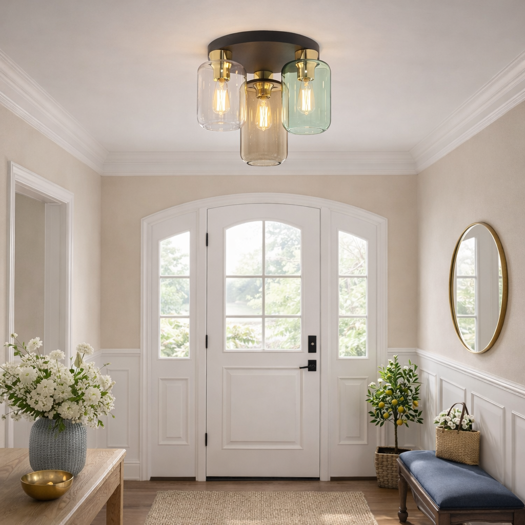 Marco Mid-Century Modern Flush Mount Light 3 LumoCrafts