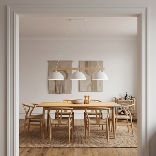 OSLO Scandinavian 3-Light Pendant Light for Dining Table & Kitchen Island Lumocrafts