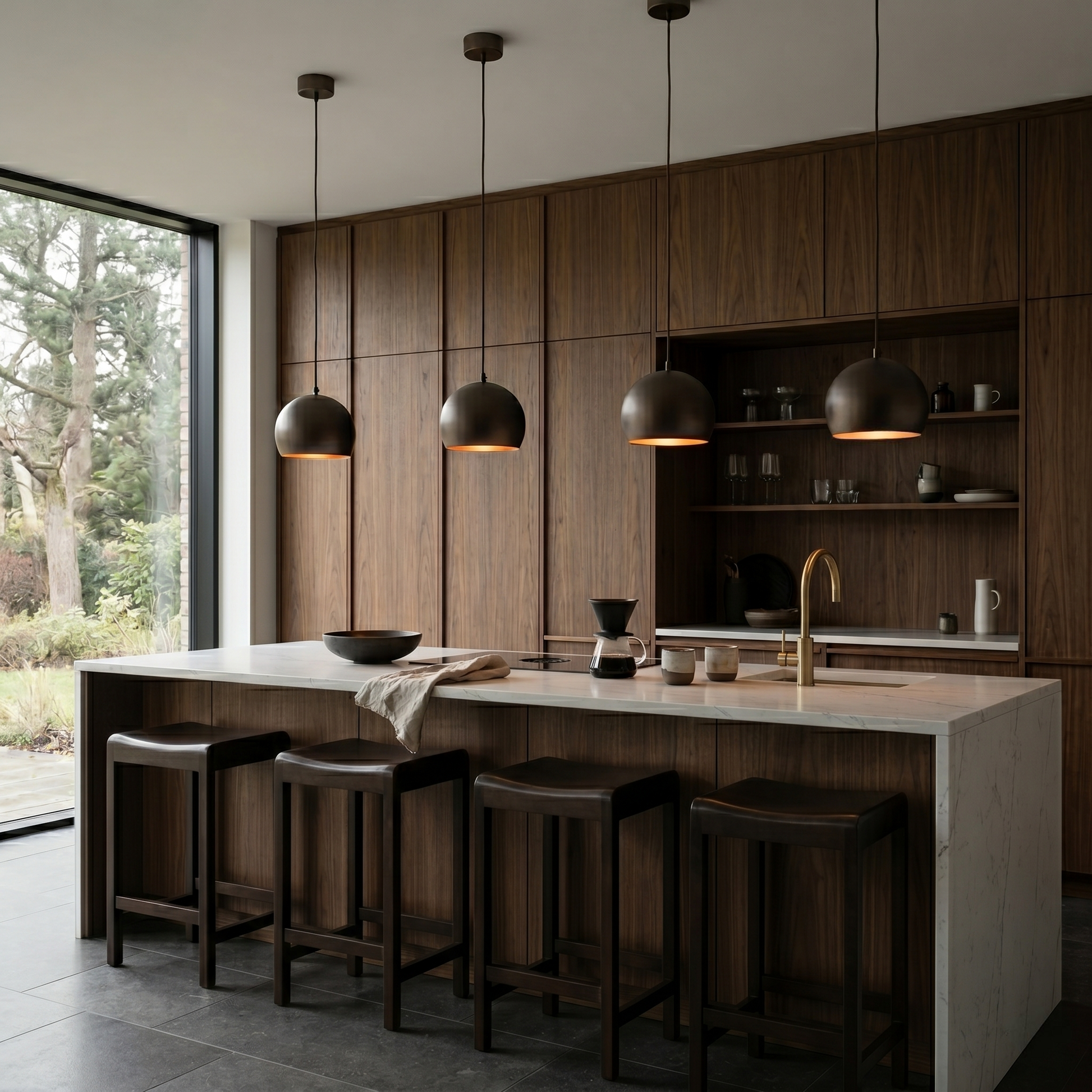 ZOE Mid-Century Modern Dome Pendant Light for Kitchen Island & Dining Table LumoCrafts