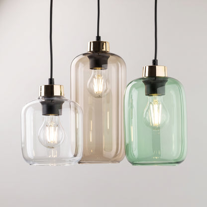 MARCO Mid-Century Modern 3-Light Pendant for Kitchen Island & Dining Table