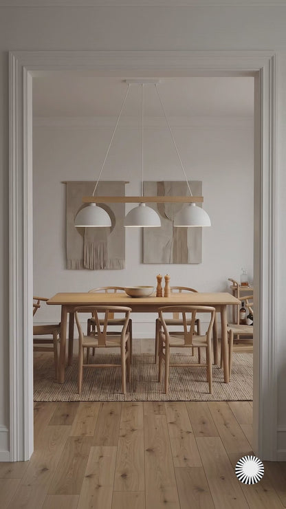 OSLO Scandinavian 3-Light Pendant Light for Dining Table & Kitchen Island