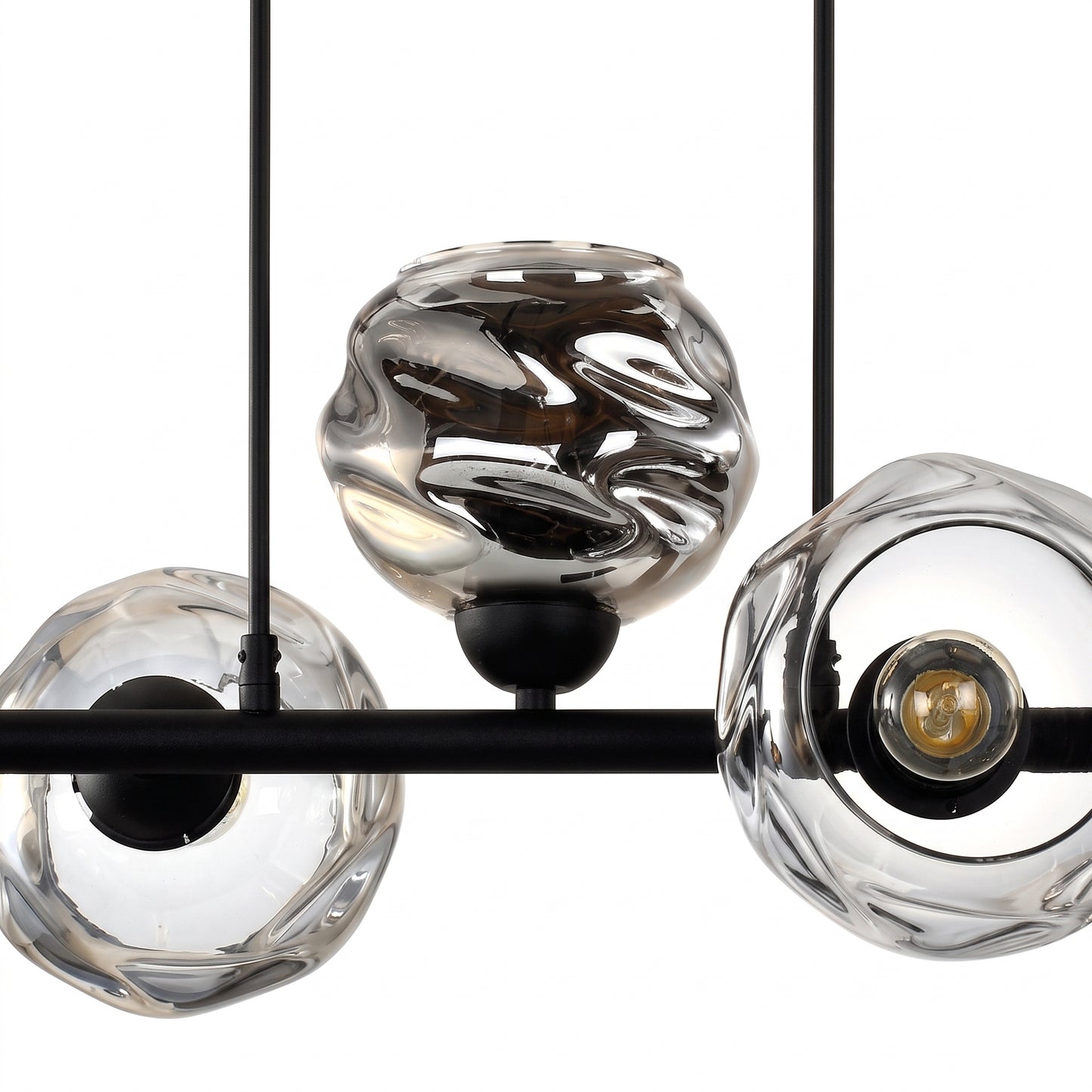 TORONTO 5-Light Glass Globe Pendant for Kitchen Island & Dining Table