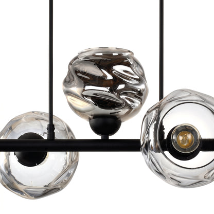 TORONTO 5-Light Glass Globe Pendant for Kitchen Island & Dining Table