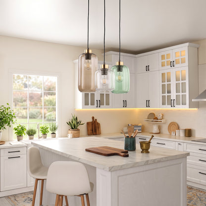MARCO Mid-Century Modern 3-Light Pendant for Kitchen Island & Dining Table